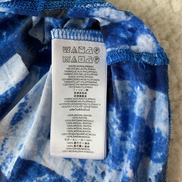 Michael Kors Blue Pattern Blouse - Picture 8 of 8